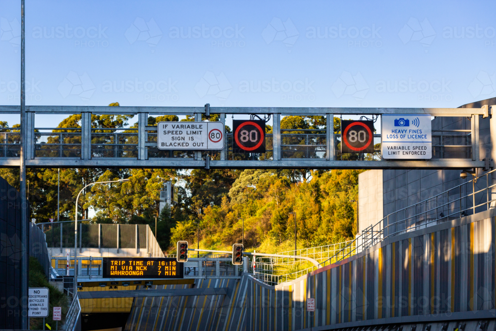 NorthConnex M11 tunnel entrance to pass through Sydney - Australian Stock Image