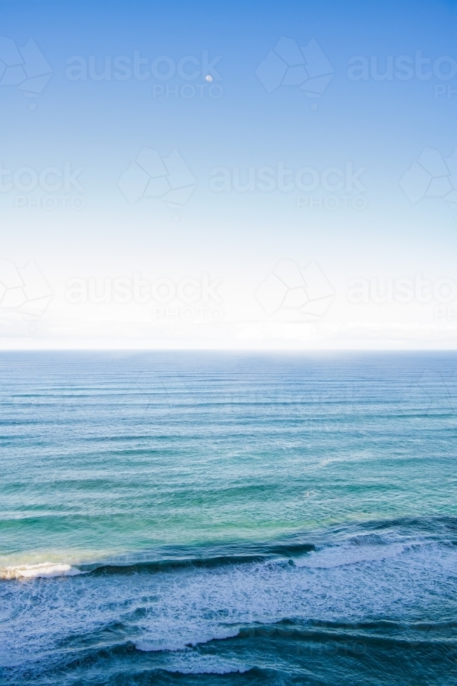 Ocean view of surf beach - Australian Stock Image