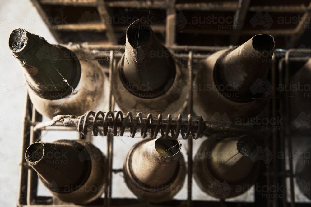 Oil Bottles - Australian Stock Image