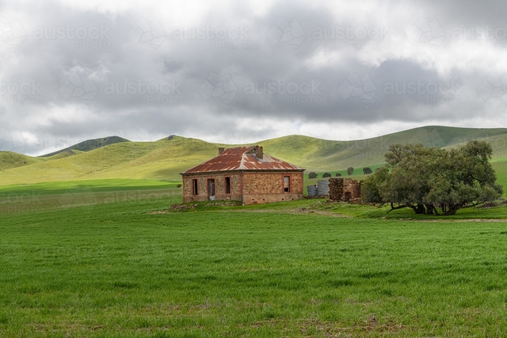 Old abandoned farmhouse - Australian Stock Image