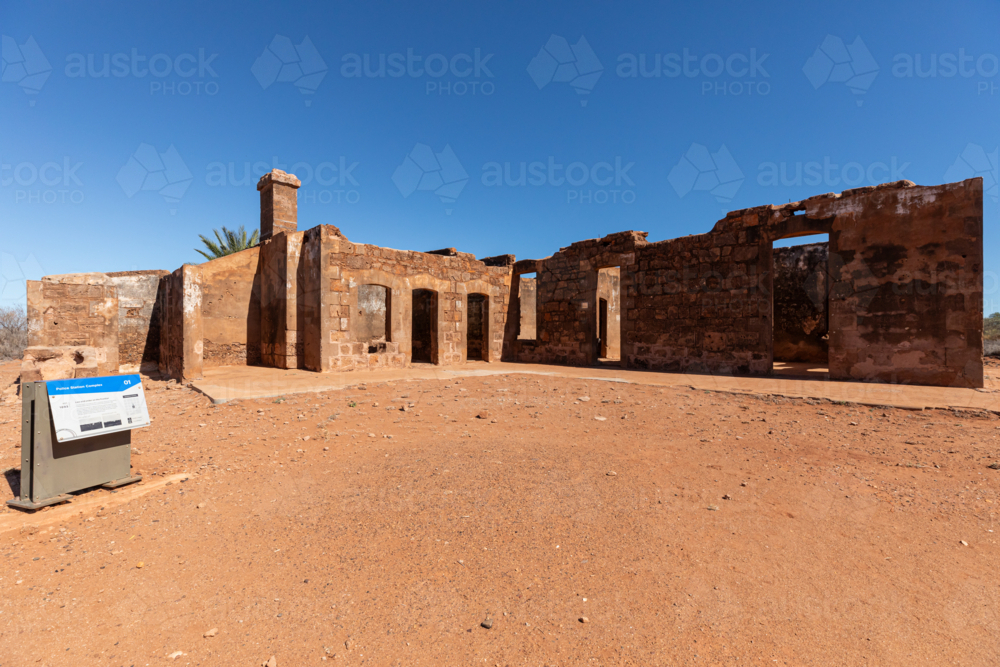 Old Onslow historic townsite building ruins - Australian Stock Image