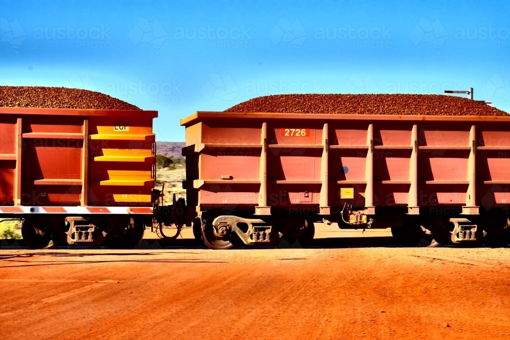 Outback Train - Australian Stock Image