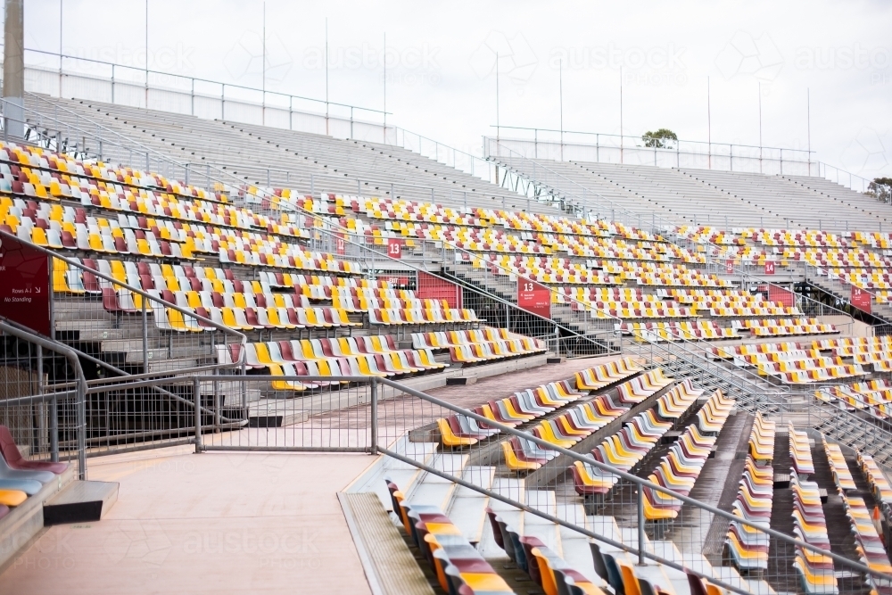 outdoor grandstand seating - Australian Stock Image