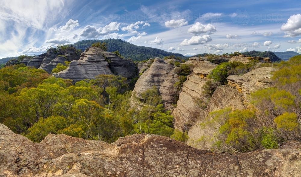 Pagoda Formations - Australian Stock Image