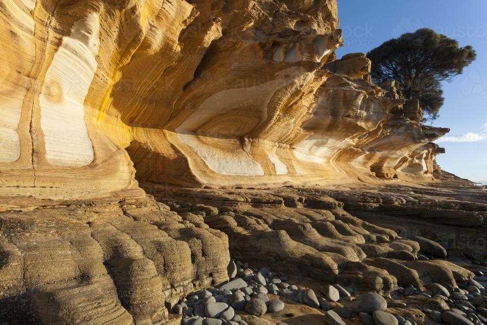 Painted Cliffs - Australian Stock Image