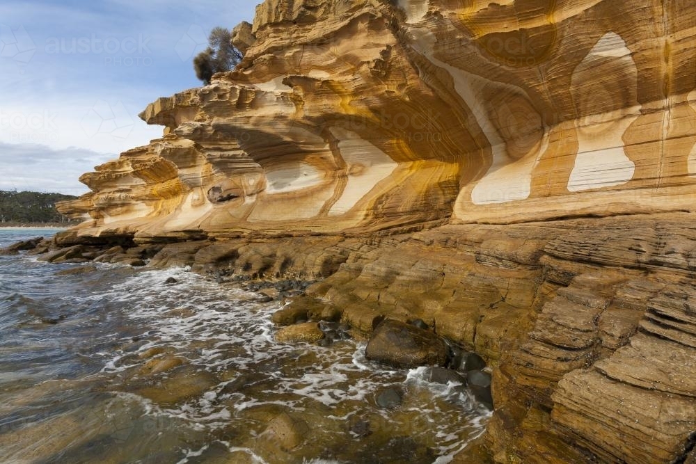 Painted Cliffs - Australian Stock Image