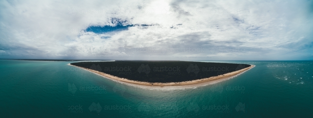 Panorama shot of island - Australian Stock Image