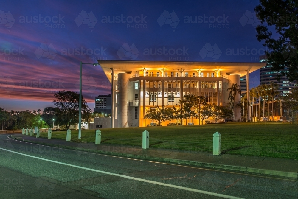 Parliament House at sunset, Darwin - Australian Stock Image