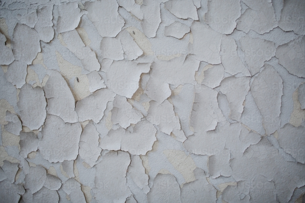 peeling white paint - Australian Stock Image