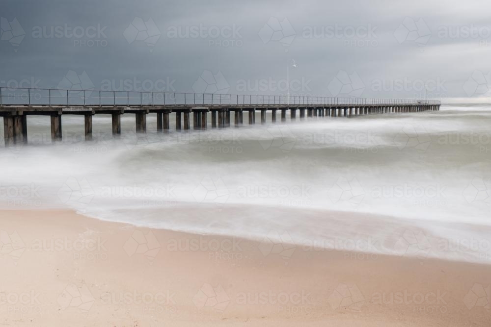 Pier on Port Phillip Bay - Australian Stock Image