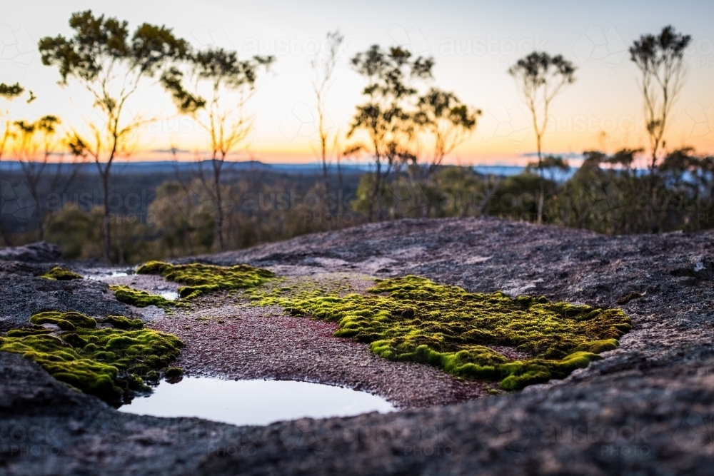 Pool of water on rocks - Australian Stock Image