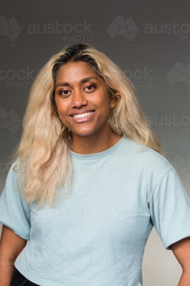 portrait of young woman - Australian Stock Image