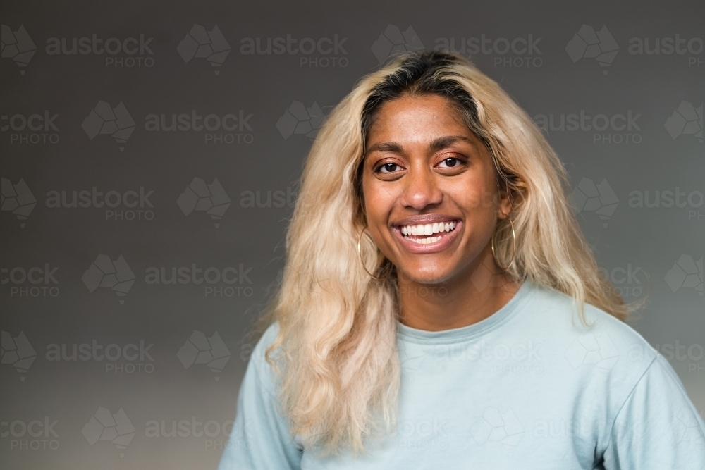 portrait of young woman - Australian Stock Image