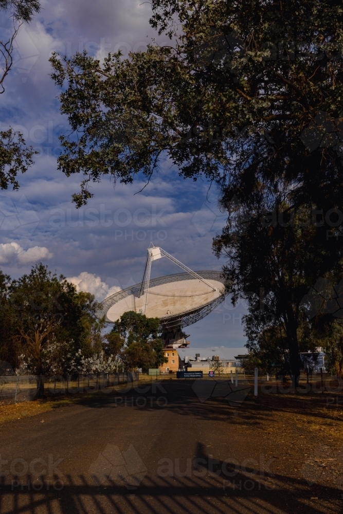 Radio telescope satellite dish located at Parkes NSW - Australian Stock Image