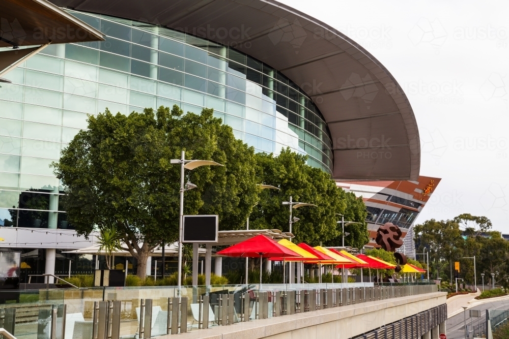 Riverbank cafe area - Australian Stock Image