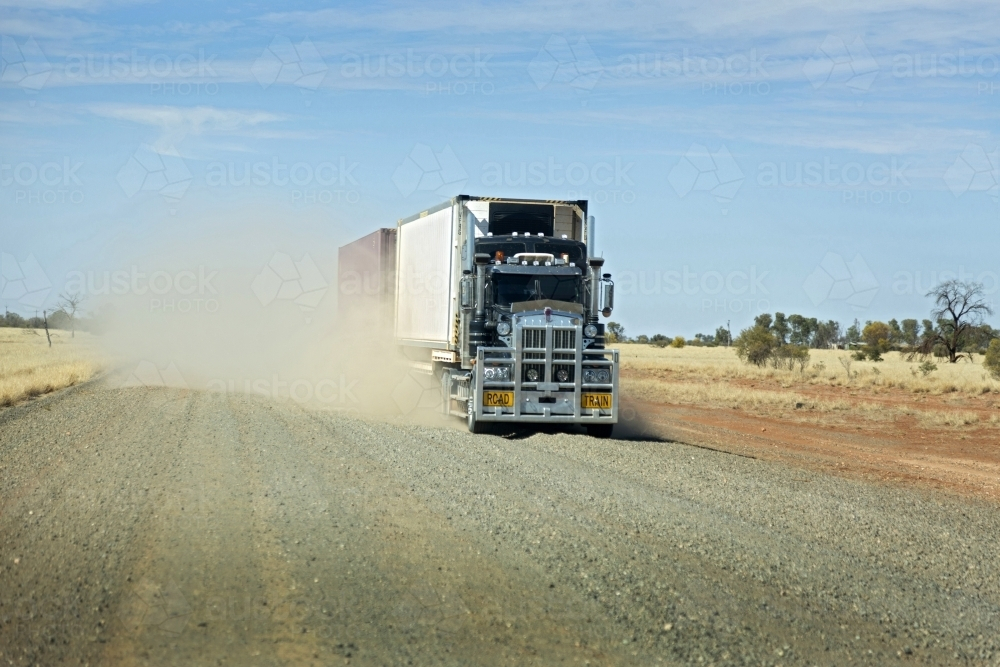 Road Train - Australian Stock Image