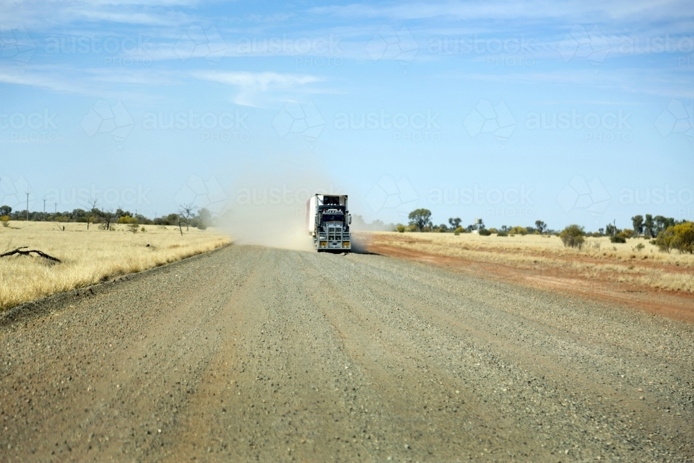 Road train - Australian Stock Image