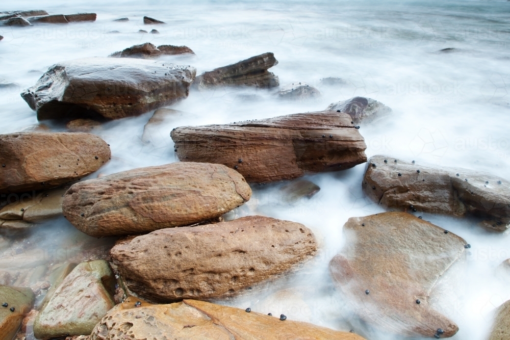 Rocks at the beach - Australian Stock Image