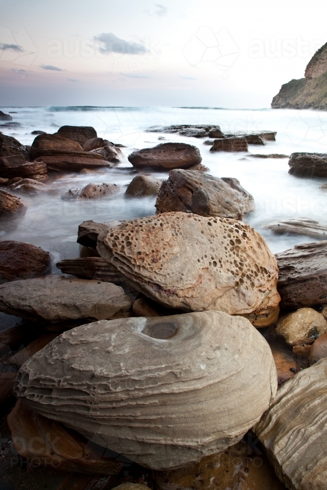 Rocks at the beach - Australian Stock Image