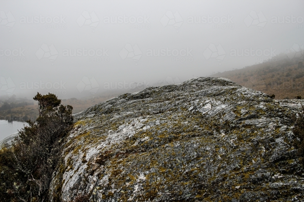 Rocky outcrop on Cradle Mountain - Australian Stock Image