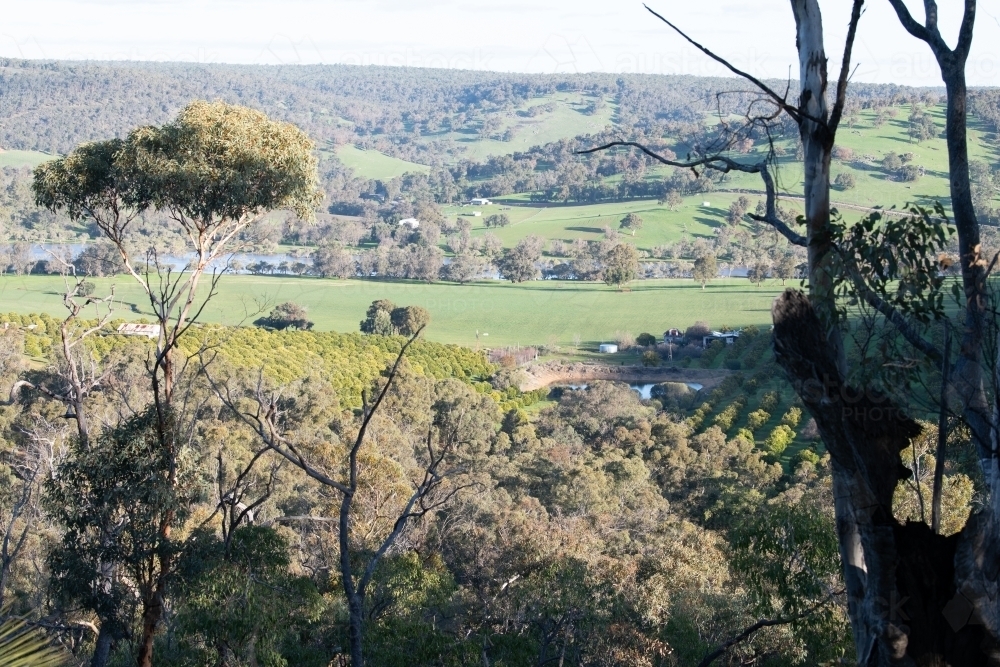 Rural scene in the Chittering Valley region - Australian Stock Image