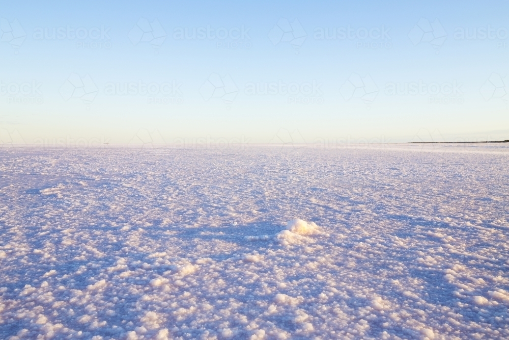 Salt crystals on a dry salt lake - Australian Stock Image