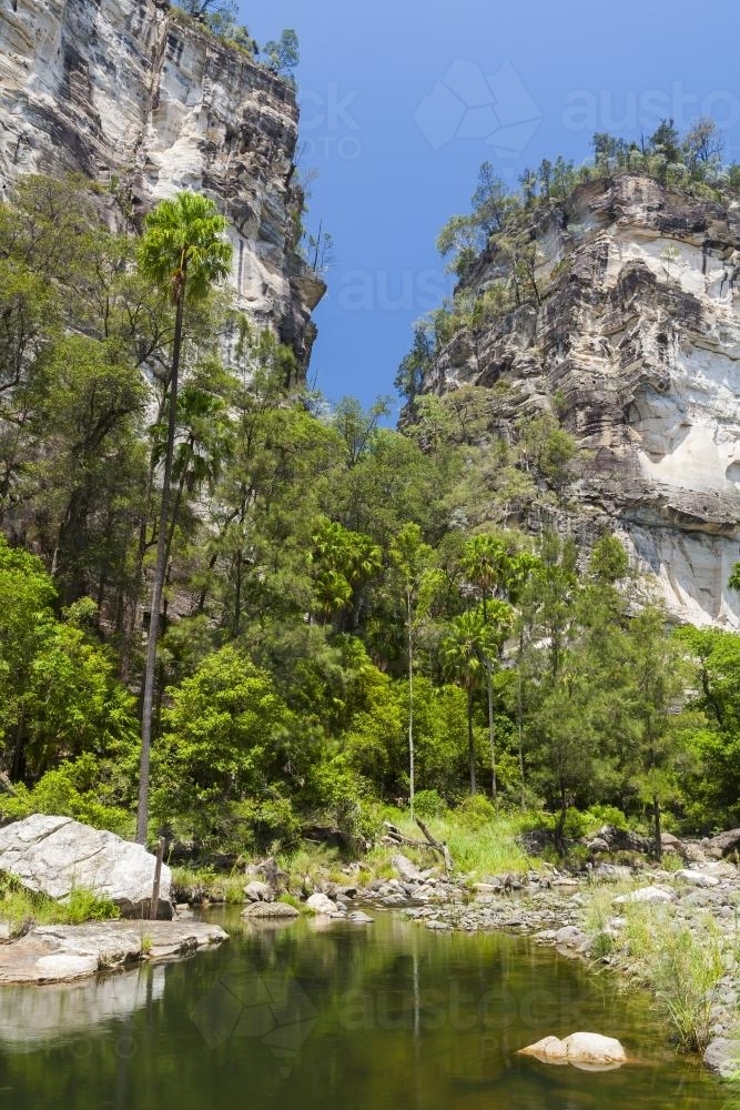 Sandstone cliffs - Australian Stock Image