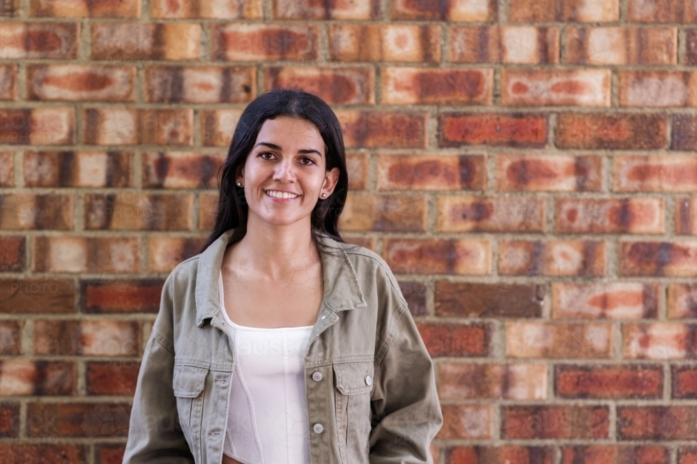 smiling aboriginal woman - Australian Stock Image