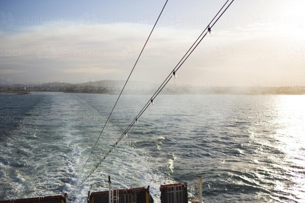 Stern of Passenger Ferry - Australian Stock Image