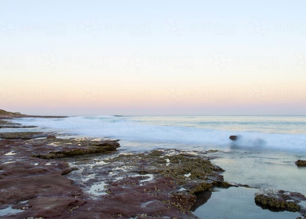 Sunrise over reef - Australian Stock Image