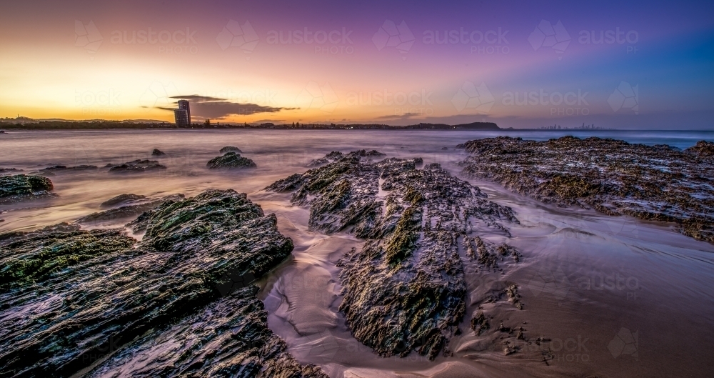 Sunset on the water - Australian Stock Image