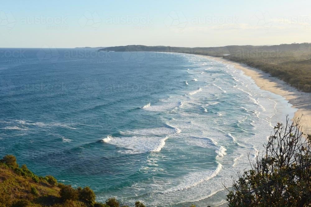 Image of Tallows Beach, Byron Bay - Austockphoto