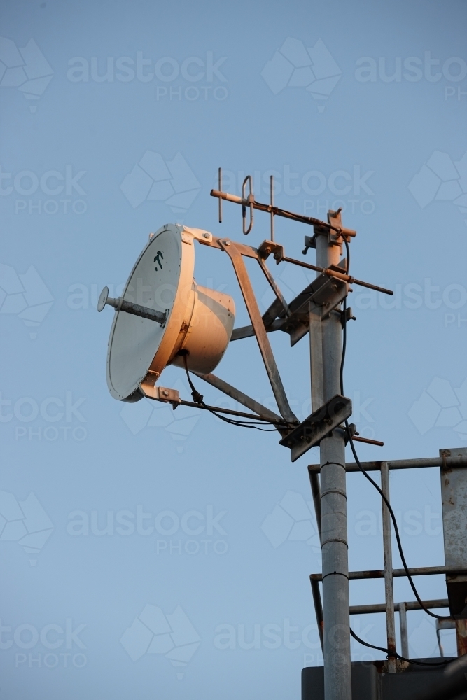 Telecommunications antenna on building - Australian Stock Image