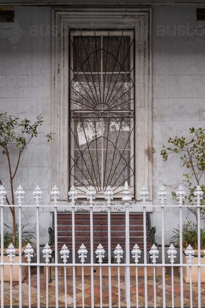 terrace and fence - Australian Stock Image