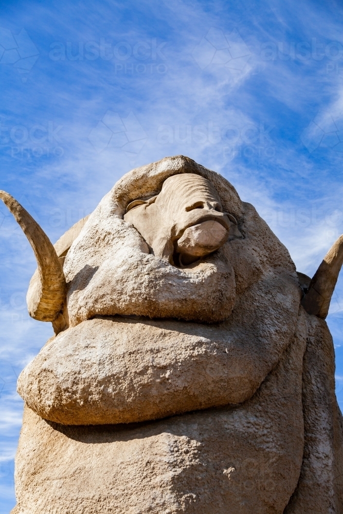 The Big Merino iconic australian tourist attraction in Goulburn - Australian Stock Image