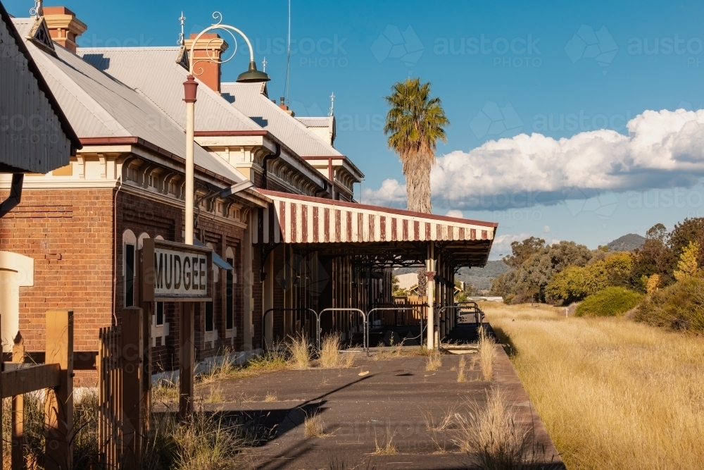 The disused Mudgee Railway Station - Australian Stock Image