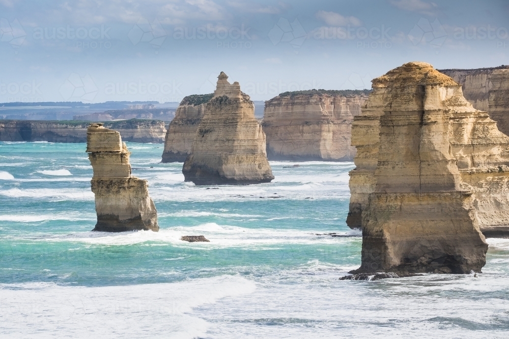 The famous Twelve Apostles at Port Campbell - Australian Stock Image