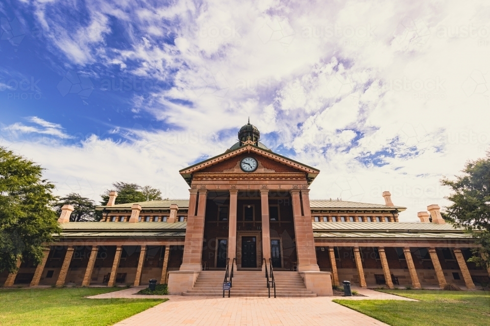 The historic Bathurst Courthouse built in 1880 - Australian Stock Image