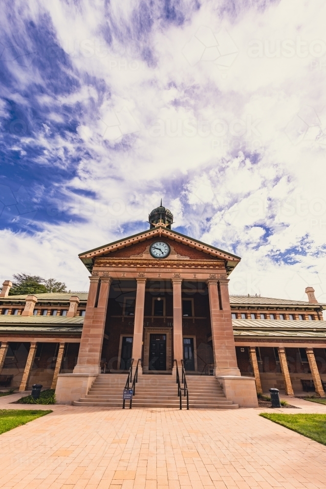 The historic Bathurst Courthouse built in 1880 - Australian Stock Image