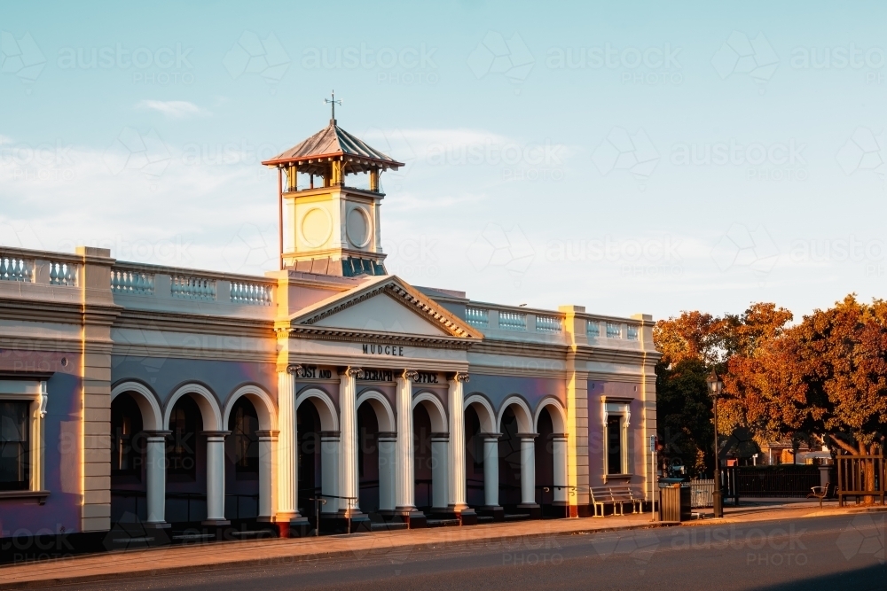 The historic pink Mudgee Post Office - Australian Stock Image