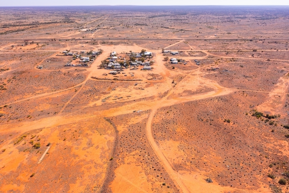 the tiny town of Kingoonya in northern South Australia on the trans Australian railway line - Australian Stock Image