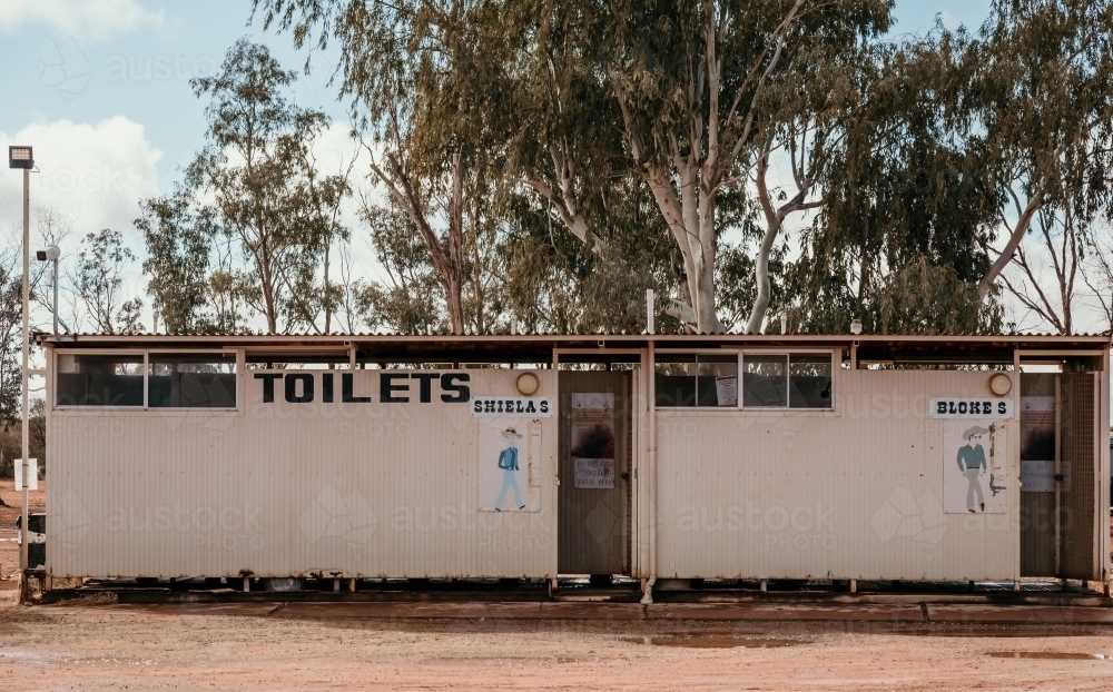 Toilets in the outback - Australian Stock Image