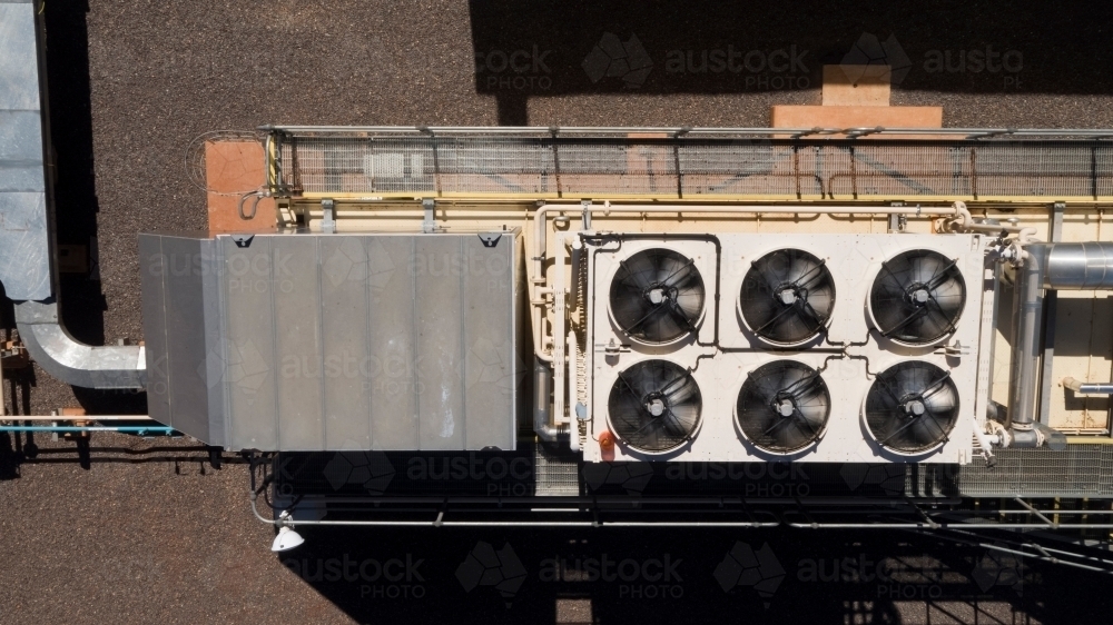 Top shot of a mechanical condenser - Australian Stock Image