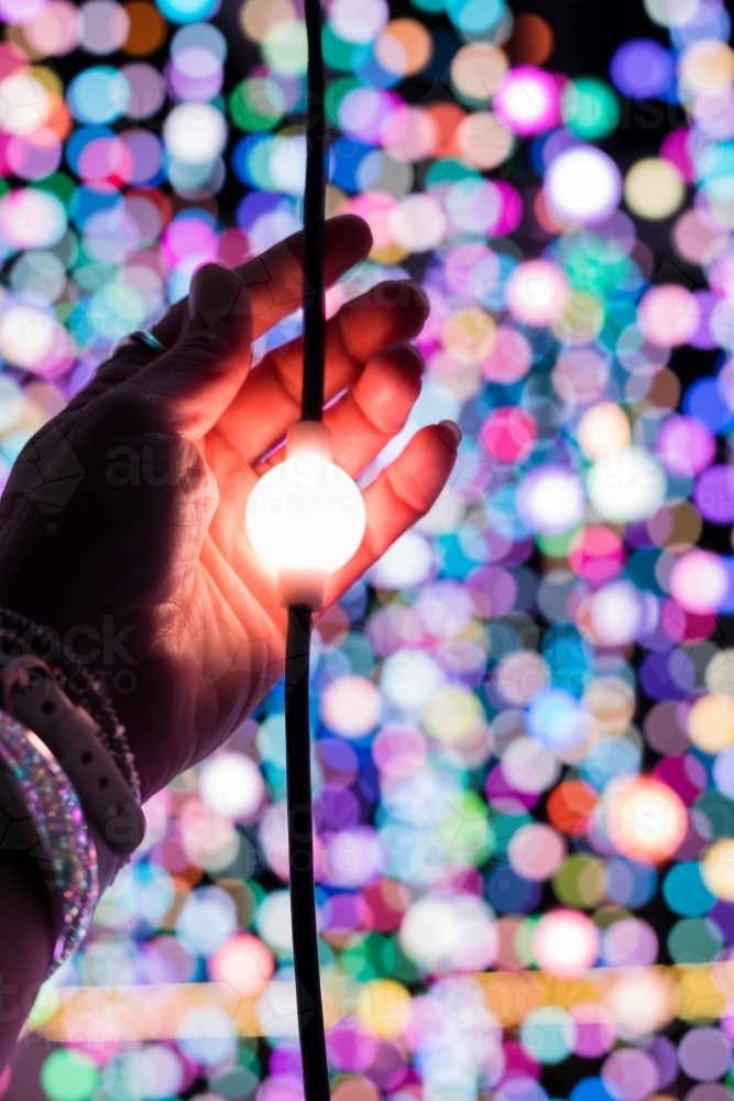 touching the light - Australian Stock Image