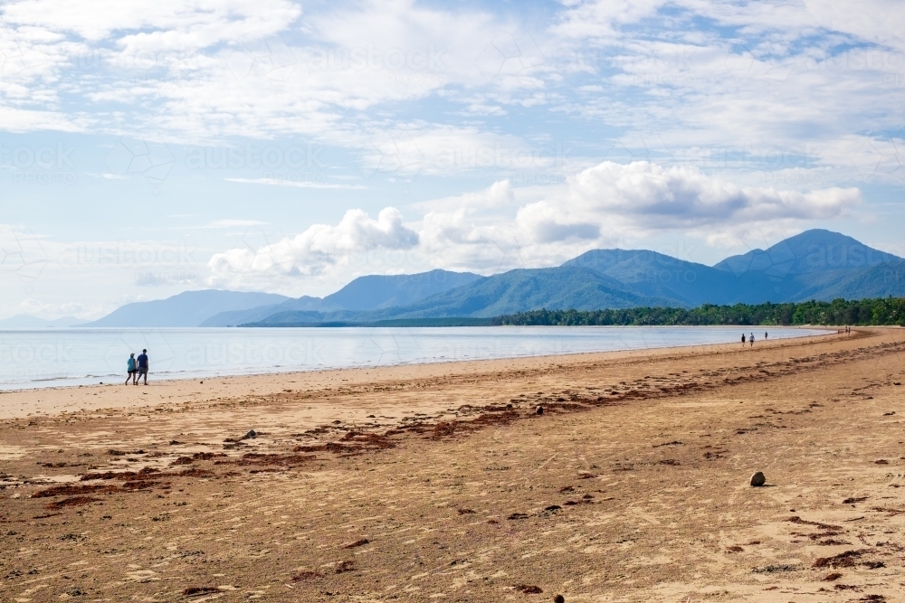 Tropical beachscape at Port Douglas - Australian Stock Image