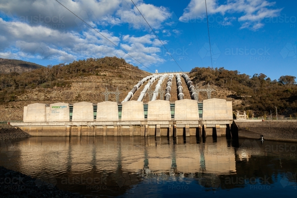 Tumut 3 power station snowy mountains hydroelectric scheme - Australian Stock Image