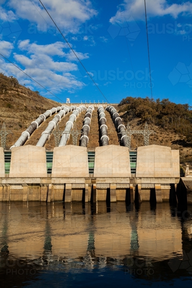 Tumut 3 power station snowy mountains hydroelectric scheme - Australian Stock Image