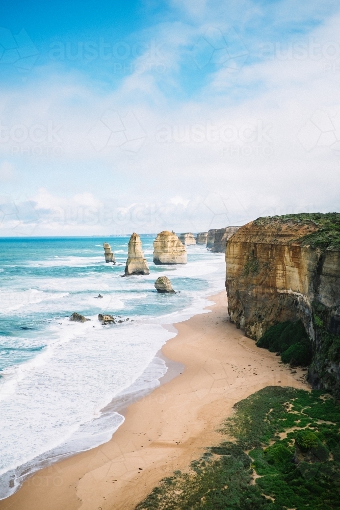 Twelve Apostles Tourist destination - Australian Stock Image