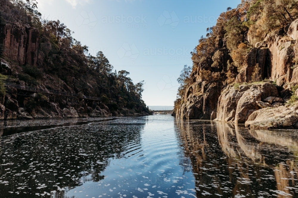 Valley river in early morning - Australian Stock Image