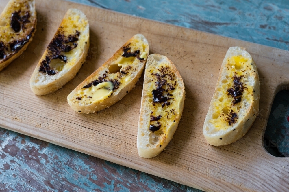 vegemite on toast - Australian Stock Image